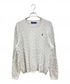 POLO RALPH LAURENポロ・ラルフローレン）の古着「ケーブルニット」｜グレー