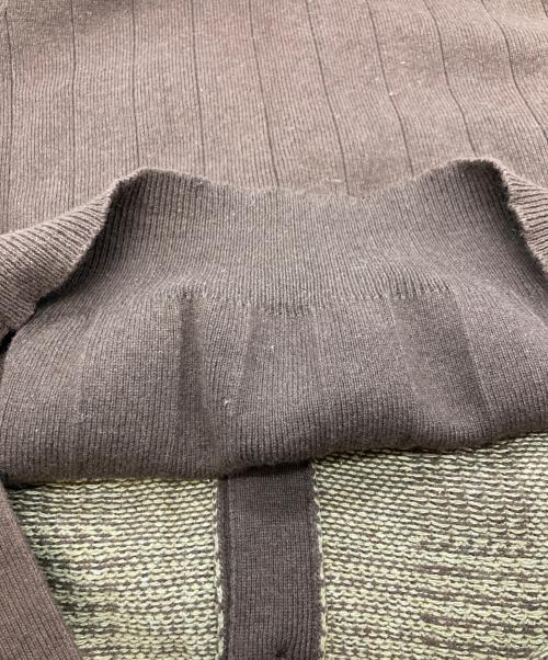 POLO RALPH LAUREN（ポロ・ラルフローレン）POLO RALPH LAUREN (ポロ・ラルフローレン) グレンチェックニットベスト ブラウン サイズ:Lの古着・服飾アイテム