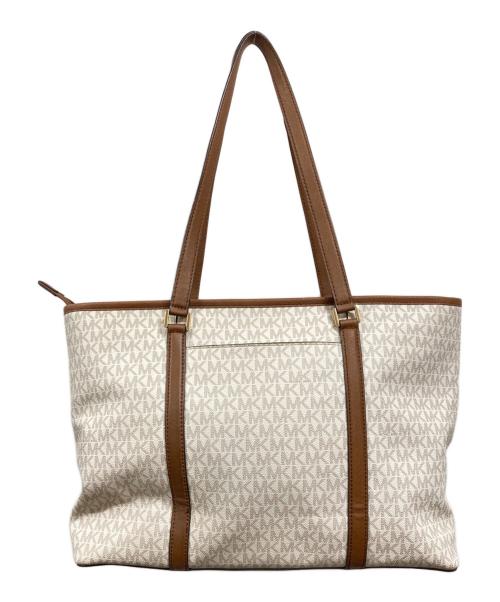 MICHAEL KORS（マイケル・コース）MICHAEL KORS (マイケル・コース) シグネチャートートバッグ アイボリーの古着・服飾アイテム