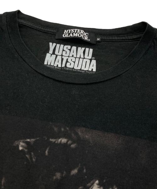 Hysteric Glamour（ヒステリックグラマー）Hysteric Glamour (ヒステリックグラマー) 松田優作 プリントTシャツ ブラック サイズ:Mの古着・服飾アイテム