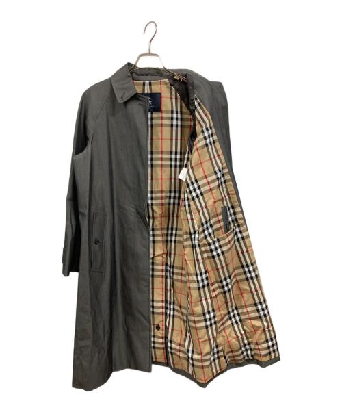 BURBERRY LONDON（バーバリーロンドン）BURBERRY LONDON (バーバリーロンドン) 裏地ノヴァチェックステンカラーコート グレー サイズ:9の古着・服飾アイテム