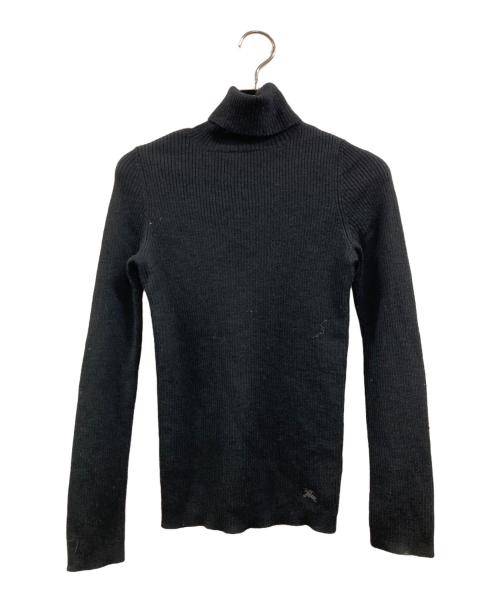 BURBERRY BLUE LABEL（バーバリー ブルー レーベル）BURBERRY BLUE LABEL (バーバリー ブルー レーベル) タートルネックニット ブラック サイズ:38の古着・服飾アイテム
