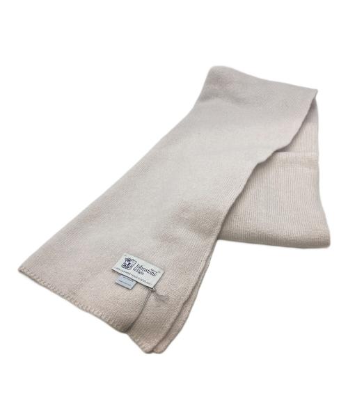 JOHNSTONS OF ELGIN（ジョンストンズオブエルガン）JOHNSTONS OF ELGIN (ジョンストンズオブエルガン) カシミヤマフラー ベージュ 未使用品の古着・服飾アイテム