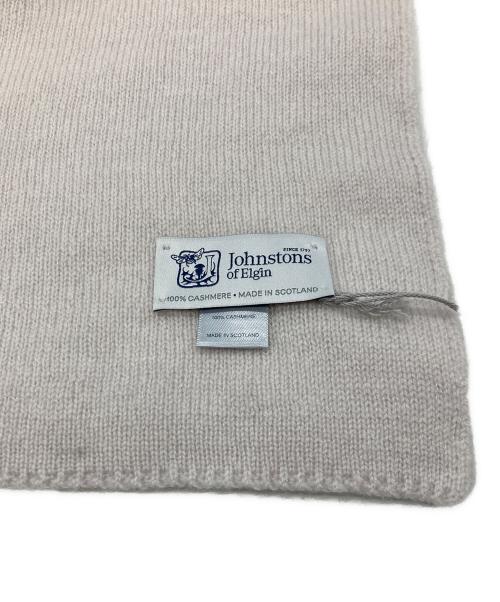 JOHNSTONS OF ELGIN（ジョンストンズオブエルガン）JOHNSTONS OF ELGIN (ジョンストンズオブエルガン) カシミヤマフラー ベージュ 未使用品の古着・服飾アイテム