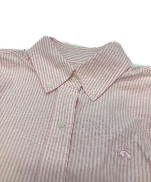 BROOKS BROTHERS（ブルックスブラザーズ）BROOKS BROTHERS (ブルックスブラザーズ) ボタンダウンストライプシャツ ホワイト×ピンクの古着・服飾アイテム