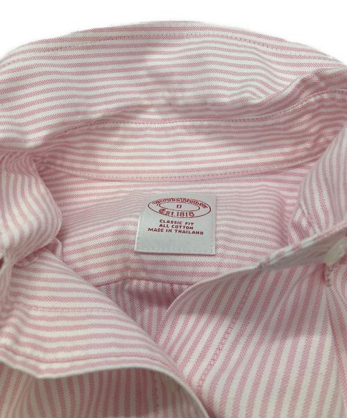 BROOKS BROTHERS（ブルックスブラザーズ）BROOKS BROTHERS (ブルックスブラザーズ) ボタンダウンストライプシャツ ホワイト×ピンクの古着・服飾アイテム