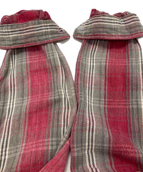 RRL（ダブルアールエル）RRL (ダブルアールエル) フランネルシャツ レッド×グレー サイズ:Sの古着・服飾アイテム