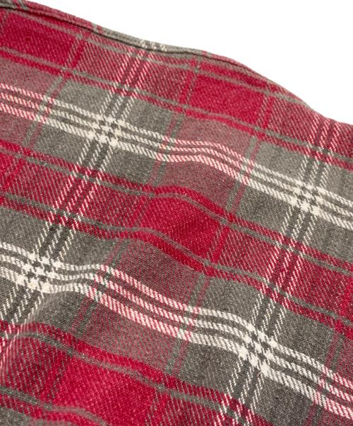 RRL（ダブルアールエル）RRL (ダブルアールエル) フランネルシャツ レッド×グレー サイズ:Sの古着・服飾アイテム