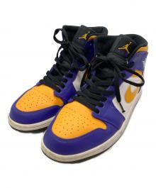 NIKE（ナイキ）の古着「AIR JORDAN 1 MID」｜パープル×イエロー
