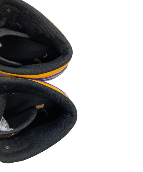 NIKE（ナイキ）NIKE (ナイキ) AIR JORDAN 1 MID パープル×イエロー サイズ:27.5cmの古着・服飾アイテム