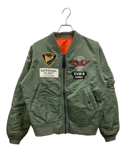 AVIREX（アヴィレックス）AVIREX (アヴィレックス) フライトジャケット カーキ サイズ:Lの古着・服飾アイテム