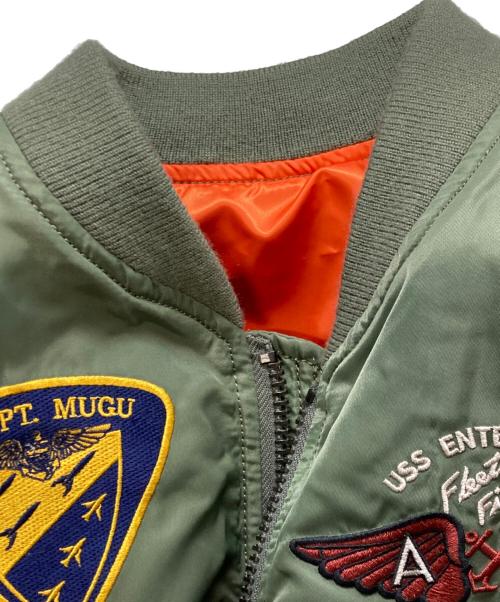 AVIREX（アヴィレックス）AVIREX (アヴィレックス) フライトジャケット カーキ サイズ:Lの古着・服飾アイテム