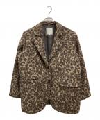 Drawing Numbersドローイングナンバーズ）の古着「レオパードワイドジャケット」｜ブラウン