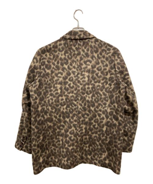 Drawing Numbers（ドローイングナンバーズ）Drawing Numbers (ドローイングナンバーズ) レオパードワイドジャケット ブラウン サイズ:Mの古着・服飾アイテム