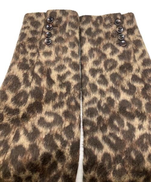 Drawing Numbers（ドローイングナンバーズ）Drawing Numbers (ドローイングナンバーズ) レオパードワイドジャケット ブラウン サイズ:Mの古着・服飾アイテム