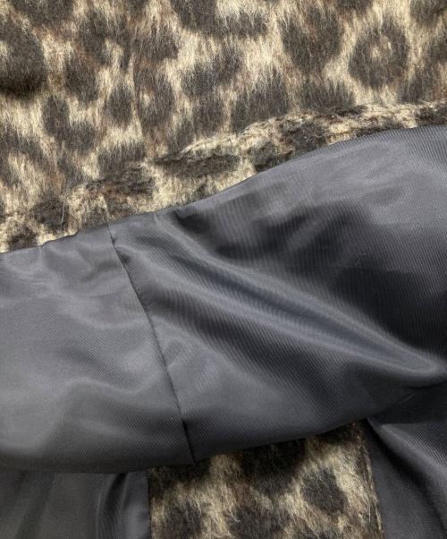 Drawing Numbers（ドローイングナンバーズ）Drawing Numbers (ドローイングナンバーズ) レオパードワイドジャケット ブラウン サイズ:Mの古着・服飾アイテム