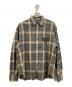 Whim Gazette（ウィムガゼット）の古着「シャギーチェックシャツ」｜ブラウン