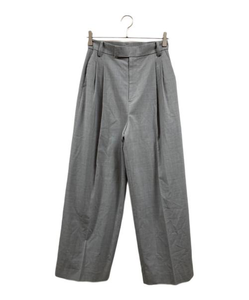 Whim Gazette（ウィムガゼット）Whim Gazette (ウィムガゼット) センタープレスパンツ グレー サイズ:38の古着・服飾アイテム
