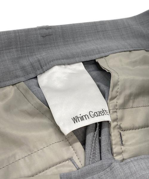 Whim Gazette（ウィムガゼット）Whim Gazette (ウィムガゼット) センタープレスパンツ グレー サイズ:38の古着・服飾アイテム