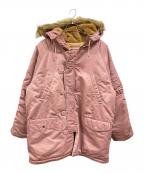 SUPREMEシュプリーム）の古着「Washed Flight Satin N-3B Parka」｜Dusty Pink