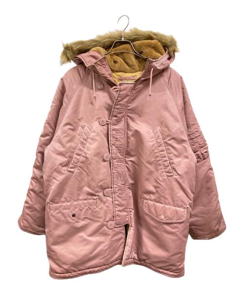 SUPREME（シュプリーム）Supreme (シュプリーム) Washed Flight Satin N-3B Parka Dusty Pink サイズ:Mの古着・服飾アイテム