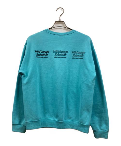 JERZEES（ジャージーズ）JERZEES (ジャージーズ) WACKO MARIA (ワコマリア) CREW NECK SWEAT SHIRT TYPE-1/TIFFANY RECORDS ブルー サイズ:Mの古着・服飾アイテム