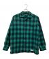 BLACK DESIGNS（ブラックデザイン）の古着「オンブレチェックネルシャツ」｜グリーン