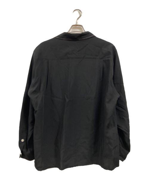 WACKO MARIA（ワコマリア）WACKO MARIA (ワコマリア) 50’ｓSHIRT L/S TYPE5/オープンカラーシャツ ブラック サイズ:Mの古着・服飾アイテム