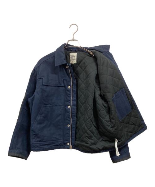 stussy（ステューシー）stussy (ステューシー) WORK GEAR JACKET ネイビー サイズ:Mの古着・服飾アイテム