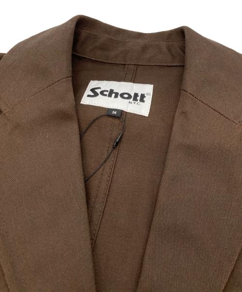 Schott（ショット）Schott (ショット) T/C ワーク 3B テーラード ジャケット ブラウン サイズ:Mの古着・服飾アイテム