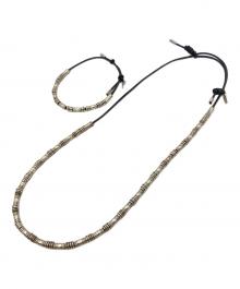 TOGA ARCHIVES（トーガアーカイブス）の古着「BEADS NECKLACE&BANGLE SET」｜シルバー