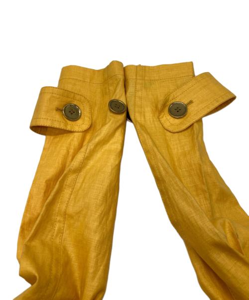 BURBERRY LONDON（バーバリーロンドン）BURBERRY LONDON (バーバリーロンドン) リネンコート イエロー サイズ:38の古着・服飾アイテム