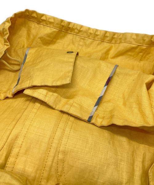 BURBERRY LONDON（バーバリーロンドン）BURBERRY LONDON (バーバリーロンドン) リネンコート イエロー サイズ:38の古着・服飾アイテム