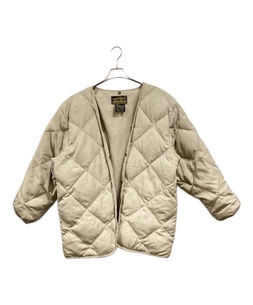 Eddie Bauer（エディーバウアー）Eddie Bauer (エディーバウアー) グースダウンインナージャケット ベージュ サイズ:Lの古着・服飾アイテム