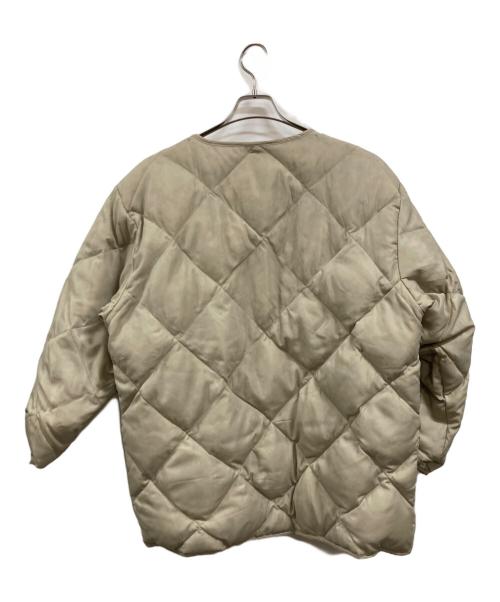 Eddie Bauer（エディーバウアー）Eddie Bauer (エディーバウアー) グースダウンインナージャケット ベージュ サイズ:Lの古着・服飾アイテム