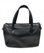 GUCCIグッチ）の古着「レザーボストンバッグ」｜ブラック