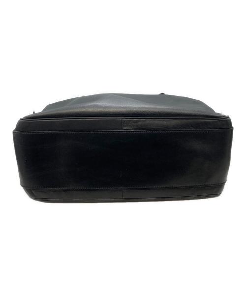 GUCCI（グッチ）GUCCI (グッチ) レザーボストンバッグ ブラックの古着・服飾アイテム