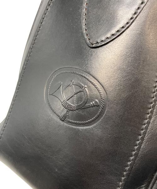 GUCCI（グッチ）GUCCI (グッチ) レザーボストンバッグ ブラックの古着・服飾アイテム