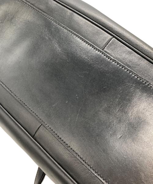 GUCCI（グッチ）GUCCI (グッチ) レザーボストンバッグ ブラックの古着・服飾アイテム