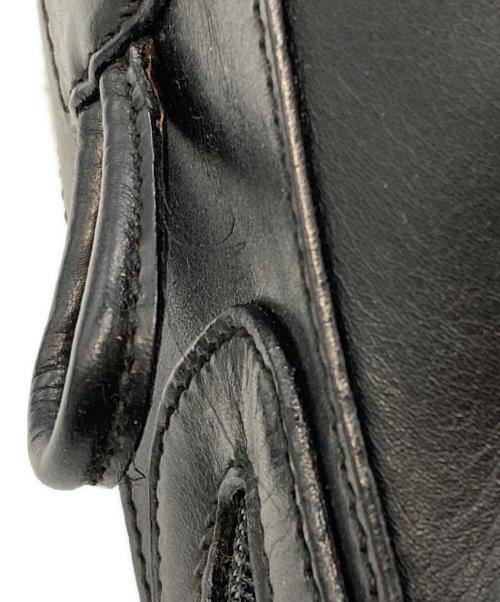 GUCCI（グッチ）GUCCI (グッチ) レザーボストンバッグ ブラックの古着・服飾アイテム