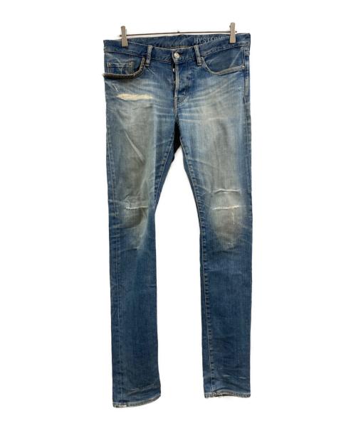 Hysteric Glamour（ヒステリックグラマー）Hysteric Glamour (ヒステリックグラマー) SP加工ストレッチデニムパンツ インディゴ サイズ:32の古着・服飾アイテム