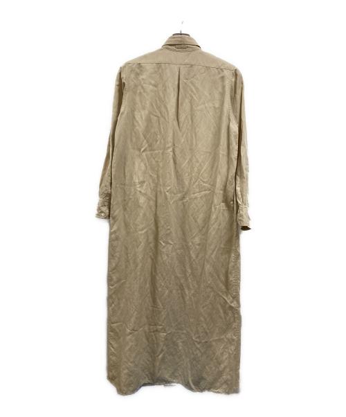 ticca（ティッカ）TICCA (ティッカ) リネン混シャツワンピース ベージュ サイズ:FREEの古着・服飾アイテム