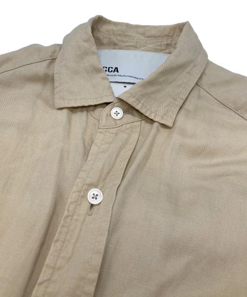 ticca（ティッカ）TICCA (ティッカ) リネン混シャツワンピース ベージュ サイズ:FREEの古着・服飾アイテム