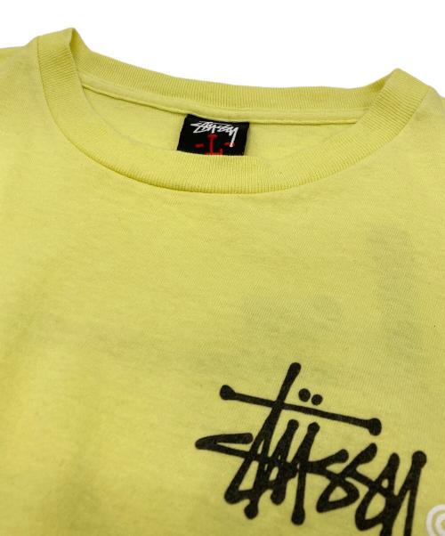 stussy（ステューシー）stussy (ステューシー) ロゴプリントTシャツ イエロー サイズ:Ⅼの古着・服飾アイテム