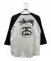 stussy (ステューシー) SSリンクロゴラグランカットソー ブラック×ホワイト サイズ:M：7000円