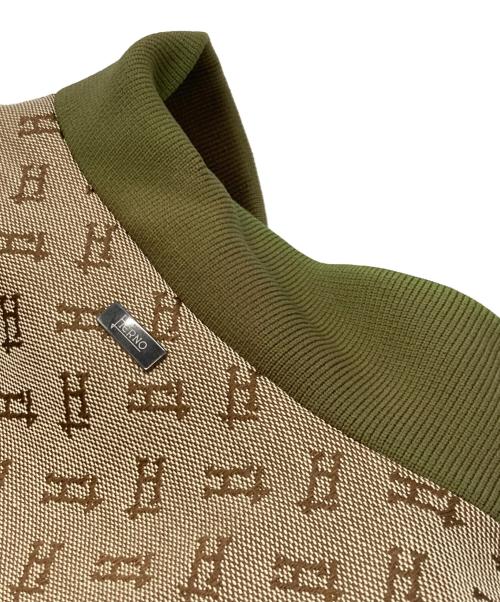 HERNO（ヘルノ）HERNO (ヘルノ) 総柄ブルゾン ベージュ サイズ:46の古着・服飾アイテム