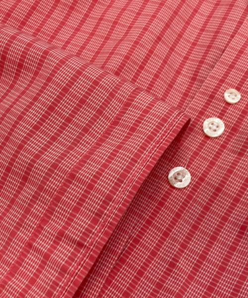 BROOKS BROTHERS（ブルックスブラザーズ）BROOKS BROTHERS (ブルックスブラザーズ) 半袖チェックシャツ レッド サイズ:Ｍの古着・服飾アイテム