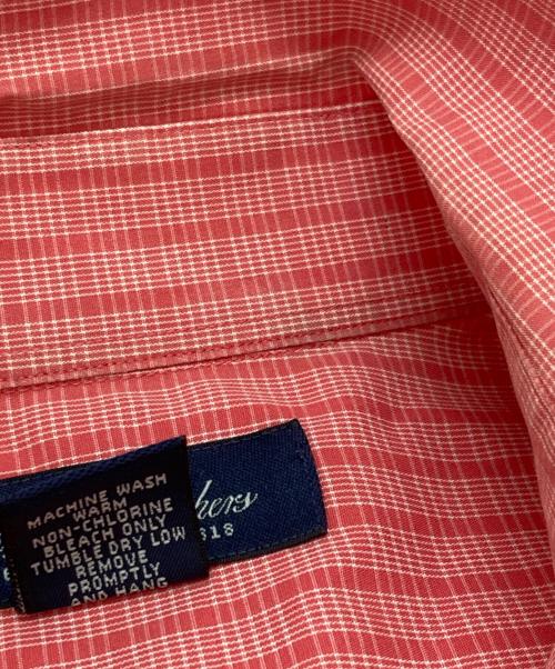 BROOKS BROTHERS（ブルックスブラザーズ）BROOKS BROTHERS (ブルックスブラザーズ) 半袖チェックシャツ レッド サイズ:Ｍの古着・服飾アイテム