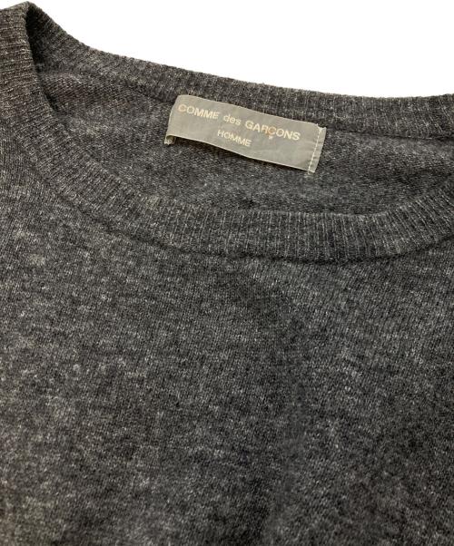 COMME des GARCONS HOMME（コムデギャルソン オム）COMME des GARCONS HOMME (コムデギャルソン オム) クルーネックニット グレー サイズ:不明の古着・服飾アイテム