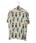 Aloha Blossom (アロハブロッサム) 総柄アロハシャツ ベージュ サイズ:42：7000円